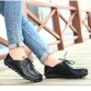 Shoes Woman 2016 Genuine Leather Women Shoes Flats 3 Colors Loafers cow Slip  On Women's Flat Shoes Moccasins Plus Size 35-41