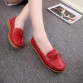 Shoes Woman 2017 Genuine Leather Women Shoes Flats 4Colors Loafers Slip On Women's Flat Shoes Moccasins #WD2856