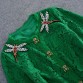 Short Fashion Jackets Elegant Green Ladies Zoo Spider Diamond Beading Women 2017 Spring Lace Jacket32763155694