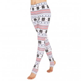 Snowflake and Ripple Pattern 3d Print Leggings Spandex Fitness Legging Sportswear Deportivas Mujer Active Wear Push Up Trousers