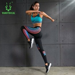 Sport Clothing Women Sportswear Gym Yoga Sets 2 pcs Running Tights Sports Bra+Leggings Fitness Jogging Striped Sport Suit Women