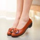 Spring new fashion soft soles women's shoes comfortable flat-bottomed middle-aged mother shoes ladies large size leather shoes41