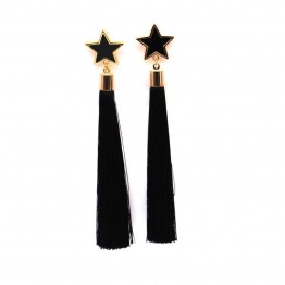 Statement Star Tassel Long Earring For Women Bijoux 2017 New Jewelry Classic Red Blue Black Colors Gold-color Bijoux