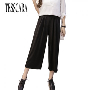 TESSCARA Brand New Fashion Summer Women Bottoms Clothing Ankle-Length Causal Pants Office Travel Female Trousers32805886334