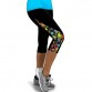 TOIVOTUKSIA Women Leggings Capris Printed Black Milk Clzas deportivas mujer Capri Summer 7 Leggins
