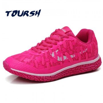 TOURSH New Fashion Shoes Woman Casual Shoes Flat Trainers Krasovki Women Krasovki Tenisky Zapatos Mujer Flat Shoes Pink Size8.532805907534