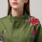 [TWOTWINSTYLE] 2017 Autumn Embroidery All-matched Loose BF Style Stand Color Fashion New Women Jacket Female Coat