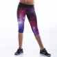 The novelty 2015 Galaxy Purple 3D print Combat Pants Lady&#39;s Active Pants Casual Capris Women Fitness Wear sexy jogger legging32399474841
