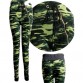 Thermal camouflage fitness pants style of tall waist side zipper decoration first choice panty elastic ms personality32799868964