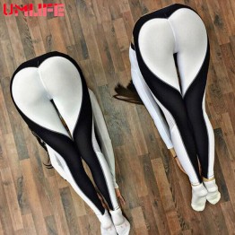 UMLIFE Heart Yoga Pants Women Fitness Sexy Hips Push Up Leggings Breathable Running Tights Leggins Athletic Workout  Sportswear 