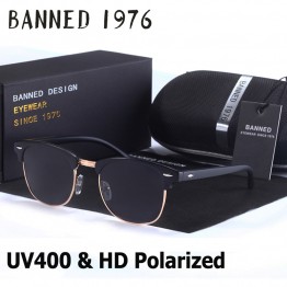 UV400 HD Polarized men women Sunglasses Classic fashion retro club Brand Sun glasses Coating Drive Shades gafas De Sol Masculino