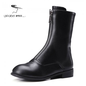 Vintage Style Women Boots Front Zip Boots With Front Zipper Womens Spring And Autumn Boots Free Shipping Big Size 34-4332779704646