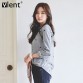 Vlent Leaves Embroidery Autumn Tops Cotton Casual Striped Long Sleeve Shirt Women Office Blouses Shirts Plus Size Blouse Blusas32747635863