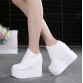 Wedge high heels zapatos mujer Platform Heels ladies Canvas Shoes chaussure femme women school valentine zapatos Casual Shoes