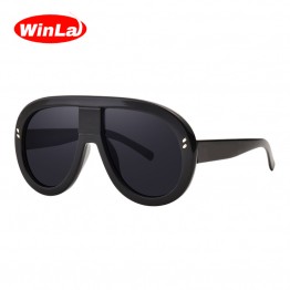 Winla Oversized Fashion Sunglasses Women Luxury Brand Designer Vintage Sun glasses Female Shades Big Frame Style Ladies Eyewear