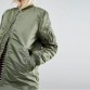 Winter long jackets and coats 2017 spring female coat casual  military olive green bomber jacket women basic jackets plus size