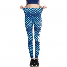 Women 2017 Fashion Hot Sexy Leggings Fish Scales 3D Printed Pencil Pants New Fitness Trousers Natural Color Jeggings WAIBO BEAR
