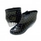 Women's short rainboots high heel plus cotton disassembly water shoes slip-resistant wedges shoes plus velvet single boots