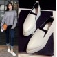 Women Casual shoes Cow Split leather Pointed Toe Loafers Autumn Breathable Flats 2/532706511205