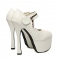 Women Fashion Ankle Strap Platform Wedding Bridal Shoes Woman Sexy High Heels Stiletto Pumps Party Shoes hyla12-132798060338