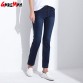 Women Jeans Large Size  High Waist Autumn 2017 Blue Elastic Long Skinny Slim Jeans Trousers For Women 27-38 Size Y323