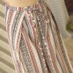 Women Multicolor High Waist Tribe Print Side Split Wide Leg Palazzo Pants Summer Bohemian Style Tie Front Zip Back Bottom Wear32801251295