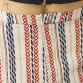 Women Multicolor High Waist Tribe Print Side Split Wide Leg Palazzo Pants Summer Bohemian Style Tie Front Zip Back Bottom Wear