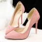 Women Pumps Fashion Sexy High Heels Shoes Women Pointed Toe Thin Heel Ladies Wedding Shoes Black Pink