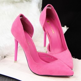 Women Pumps Fashion Sexy High Heels Shoes Women Pointed Toe Thin Heel Ladies Wedding Shoes Black Pink