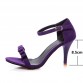 Women Sandals 2017 Summer Size 10 9 Ankle Strap High Heels Sandals Shoes Woman Sandals Bow Ladies Sandals Purple Green Shoes 43
