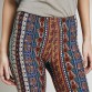 Women Summer Pants Vintage Casual Bell Bottom Pants Paisley Print Lounge Stretch Hippie Boho Trousers 2016 Hot Selling