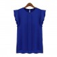 Womens Blouses Chiffon Clothing Summer Lady Blouse/Shirt Sale New Fashion Ruffle Sleeveless 4 Colors Tops OL Blouse 0002-B000132632844458