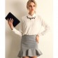 Work Wear 2017 Women Shirt Chiffon Tops Elegant Ladies Formal Office Blouse 5 Colors  Blusas Femininas Plus Size XXL32757792506