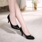 YALNN High Heel Women Shoes New Fashion 2016 women leather 7cm heel Black&White shoes for Office Lady32688893444