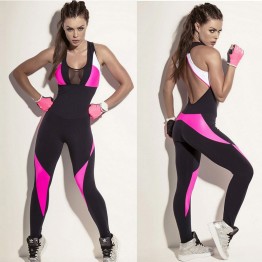 YEL 2017 One Piece Women Yoga Set Sexy Sport Suit Fitness Tights Compression Yoga Clothing Leggings Workout Tracksuit Set