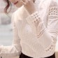 YEYELANA Women Blouses 2017 Spring Summer Long Sleeve Shirt Women White Lace Blouse Camisas Femininas Woman Tops Clothes A002