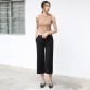 Yichaoyiliang Loose Wide Leg Pants Ankle Length Casual Pants Capri Women Summer Bottoms High Waist Trousers Female Black Pants