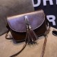 Yogodlns 2017 Vintage Fashion shaping bag Small handbag mini messenger bag Women&#39;s handbag Tassel Flap bag Leather Women Handbag32607761359