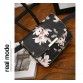Yogodlns Luxury Women Bags Design Small Satchel Women bag Flower Butterfly Printed PU Leather Shoulder Bag Retro Crossbody Bag