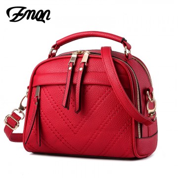 ZMQN Women Shoulder Bag Candy Colors Fashion Handbags Brand Small Leather Crossbody Bags For Women Messenger Bag Girl Zipper 50732643574950