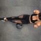 Zenicham 2017 New Arrival Slimming Shaping High Waist Yoga Tights Leggings with Mesh Fitness Leggings Black Active Wear 42932806796598