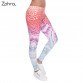Zohra Brands Women Fashion Legging Aztec Round Ombre Printing leggins Slim High Waist  Leggings Woman Pants32719974117