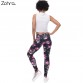 Zohra New Women Leggings Retro Roses Printing Fitness legging Elegant Sexy Elasticity Leggins High Waist Legins Trouser Pants
