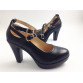 genuine leather women high heels pumps female OL COMFORTABLE black work shoes 32 33 40 41 42 43 44  sy-777
