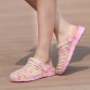 jelly sandalias 2017 women shoes floral print slide beach sandals plastic summer moccasins ladies casual water shoes for women