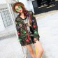 [soonyour] 2017 spring new apel long sleeve army green jacket woman fashion tide personality 1051A1