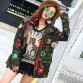 [soonyour] 2017 spring new apel long sleeve army green jacket woman fashion tide personality 1051A132754021524