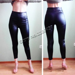 women leggings faux leather high quality slim leggings plus size High elasticity sexy pants leggins  leather boots leggings