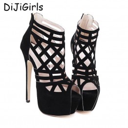 women summer black pumps women party shoes platform pumps wedding shoes stiletto heels open toe high heels dress shoes D147